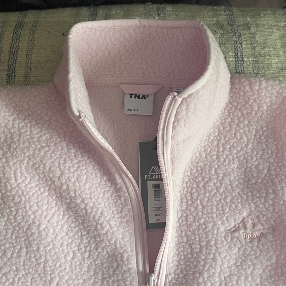 Aritzia TNA Light Pink Fleece Vest - Picture 4 of 4